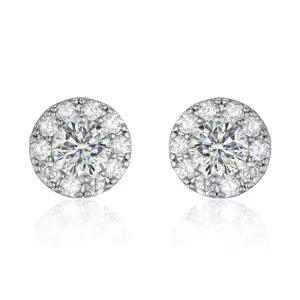 [가이거] 18K GF 모이사나이트 클래식 귀걸이 GI8KPEE081