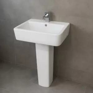 (해피콜 설치 가능)세면대 세면기 도기 긴다리세면기 수림바스 232