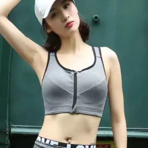 여성 앞지퍼 브라탑 운동 입고 벗기 편한 스포츠 기능성속옷 이너웨어 패션복 복상의