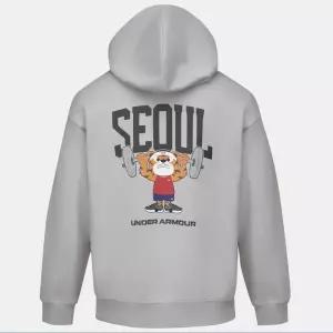 [언더아머](대전신세계)6014356-014 그레이 남녀공용 APAC 서울 후드 티셔츠