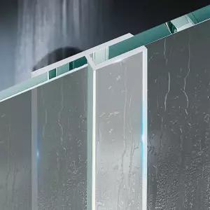 유리문 샤워부스 물막이 쫄대 프로파일 투명 PVC 220cm