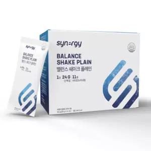 시너지 밸런스 쉐이크 플레인 58gX14포 동물성 단백질(분리유청단백) 식물성 단백질(분리대두단백) 5:5