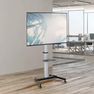 이동식 티비스탠드 TV스탠드 이동형 거치대 피봇 세로 가능 42-86인치 LG 삼성 호환