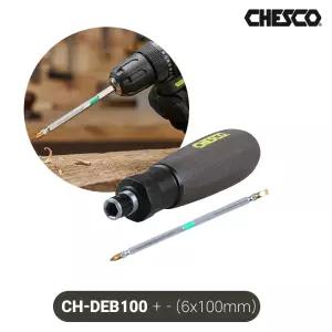 체스코 논슬립 해머 양용 스크류 드라이버 CH-DEB100 (+-6x100mm) 십자 일자 타격 다가네 함마 망치 도라이버