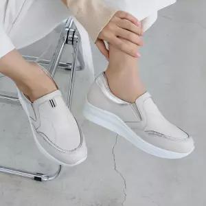 지쎄수제화 고트가죽 헨트 플랫폼 슬립온 5cm