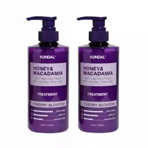 쿤달 허니 앤 마카다미아 단백질 트리트먼트 체리블러썸향 500ml 2개