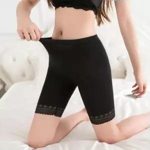 여성 부드러운 5부 속바지 1P 레이스 스판 이너 팬츠