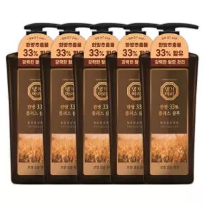 댕기머리샴푸 맥주효모샴푸 한방샴푸 500ml 5개