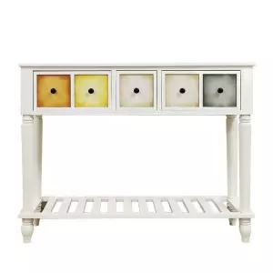 엔틱 미솔 수납장 현관 폭좁은콘솔 서랍장 캐비닛