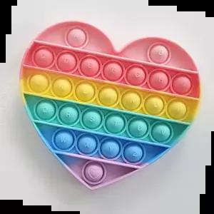 작은팝잇 파스텔 레인보우 소형 하트 초대형 팝잇 푸쉬팝
