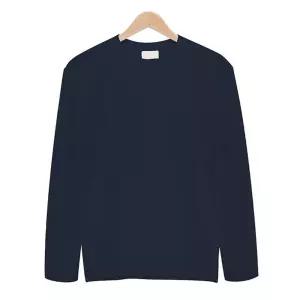 무지 총알 원단 티셔츠 MOD007 네이비긴팔무지 면티 면무지 빅사이즈 남성 남자