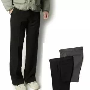 힙합바지 와이드 부츠컷 슬랙스 겨울 남성 정장 바지 나팔바지