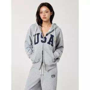 [후아유](마산점)USA Over fit Hood Zip-up / WHMZG2291U