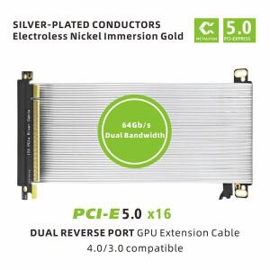 METALFISH PCIe5.0/4.0/3.0 x16 라이저 케이블 ITX 섀시용 GPU 연장 와이어 미니 소형 호환 컴팩트 케이스