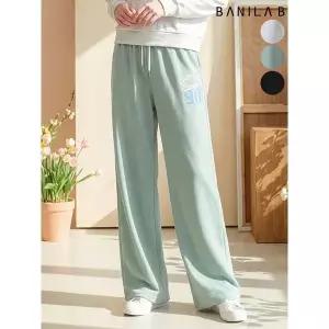 [하프클럽/바닐라비]여성 배색 밴딩 트레이닝 일자통 팬츠