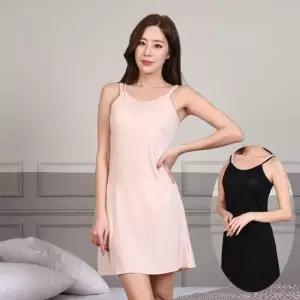 슬립원피스 (린다)쿨인견 여성 롱 슬립 원피스 이너 홈드레스