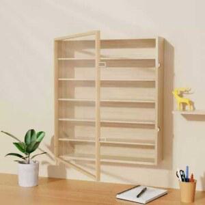 쇼케이스 장식장 미니 유리 힌지 선반 수납장 진열장 높이