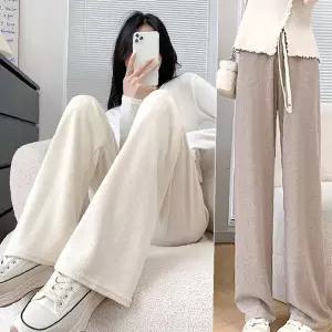 여자츄리닝바지 코듀로이팬츠 허리밴딩 여성트레이닝복 츄리닝 여성 사계절바지 일자골지