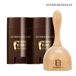 에스떼미알레 마누카허니 풋스틱 2EA + 우드 괄사