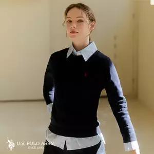 [U.S. POLO ASSN.] USPA 26SS 여성 긴팔 라운드니트 단품