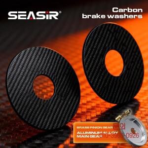 SEASIR DC 라운드 프로 베이트캐스팅 낚시 릴 디지털 컨트롤 하이브리드 세라믹 베어링 초경량 128g 올카본