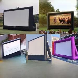 스크린 에어풍선 영화 영상 프로젝션 캠핑장 펜션 자동차극장 극장행사 대형풍선 에어풍선