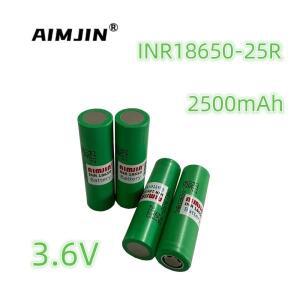 삼성 INR 18650 25R 용 18650 배터리, 리튬 이온 배터리, 교체 외장 배터리, 3.6V, 2500mAh, 10PCs