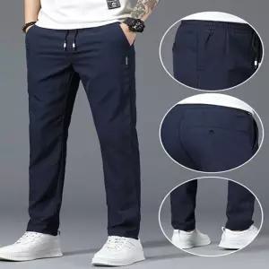 남자 허리밴딩 슬림 데일리 사계절 편한 무지 긴바지 BnJ1+9cZk