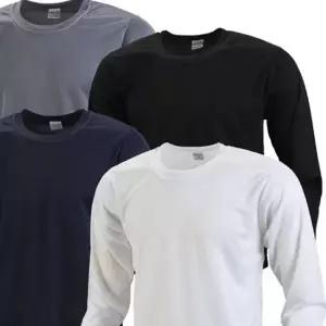 스포츠 긴 팔 티셔츠 빅사이즈 속건성 등산복 남성 냉감 긴 팔 티 기능성 이너웨어 언더웨어 운동복 라운드