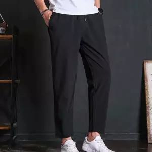 데일리 남성 봄 여름 레귤러핏 허리밴딩 팬츠 바지 Srd2+5Sax