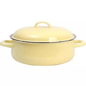 리스 법랑 미니 양수냄비 뚜껑포함 편수냄비 이유식 베이지옐로우 파스텔