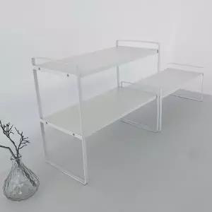 선반 1단 2단 다단 다용도 선반 조립 수납 공간활용 싱크대 수납장 화장대 정리대 진열대 정리 틈새 책상