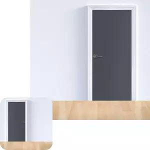 포에코 헤라증정 차콜그레이 셀프인테리어 현관문리폼 샌드 포인트 시트지 WBGSL543-H