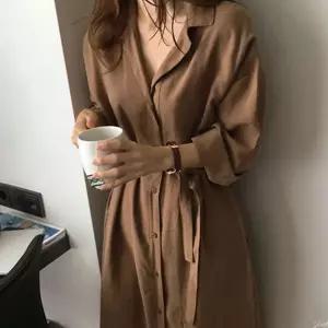 여성 루즈핏 셔츠 데일리 박시핏 빅사이즈 여성 롱 셔츠 가을 원피스 가디건 간절기 셔츠형 로브 자켓 코트
