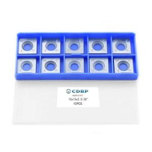 CDBP 목공용 15mm 스퀘어 스트레이트 카바이드 인서트, 15 15 2.5mm 교체 커터 나이프, 나선형, 헬리컬 대패 커터, 헤드 목재, 선반, 터닝 도구, Ci1, 10개
