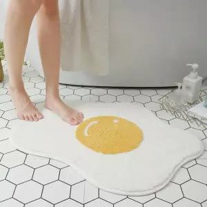 키밍 계란후라이 발매트 보송보송 인테리어 현관 러그