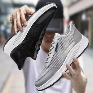 남성 여름운동화 메쉬 슬립온 발편한 메시 스니커즈 TJX5+1rwH