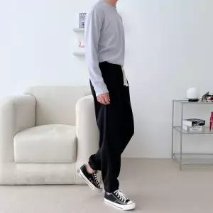 라이안 남자 무지 면 고무줄 조거 바지 SD-220983