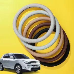 현이몰 티볼리 핸들커버 쿨메쉬 땀흡수 핸들카바 자동차핸들커버 차량용핸들커버 열선핸들커버