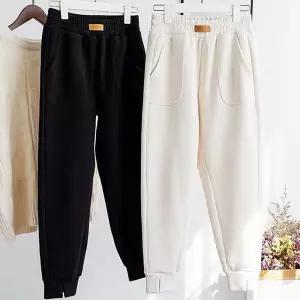 여성 허리 밑단 밴딩 밑트임 바지 URD-162