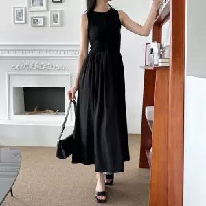 안젤스 나일론 민소매 원피스 2406 민소매 롱 여름 나일론 원피스