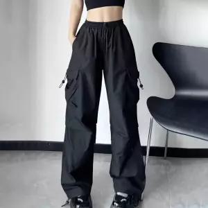 여자 여름 힙합 바지 밴딩 카고 조거 팬츠 데일리룩