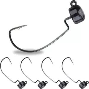 리액션 태클 네드 리그 텅스텐 지그 헤드 - 버섯 슈룸 베이스 낚시 미끼 정교한 훅