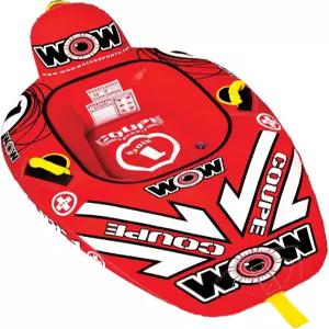 WOW 스포츠 ？ 보트용 쿠페 콕핏 견인 튜브 1인용 170파운드 용량 수상 스포츠용 풍선 보트 청소년 및