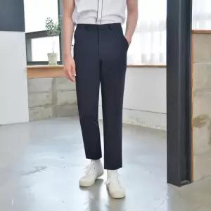 교복몰 (빅사이즈)(하복)스판 네이비 교복 바지 남자