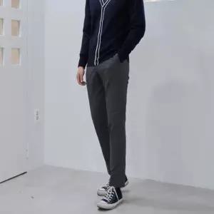 교복몰 (빅사이즈)(허리조절)사계절 차콜 교복 바지