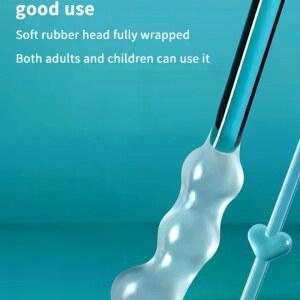 24개입 박스 신형 실리콘 일회용 청소 부드러운 청소기 성인용 끈적한 면봉 제거 스틱 귀지