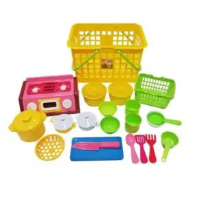 유치원 여아 냄비 렌지 주방기구 엄마놀이 소꿉놀이세트 21p 이해력 요리장난감