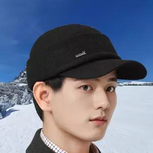 두께감 있는 니트 변신 귀마개 캡 모자 방한 패션