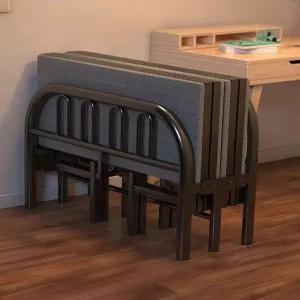 철제 프레임 접이식 슈퍼싱글 매트리스 받 폴딩 기숙사 평상 침대 틀